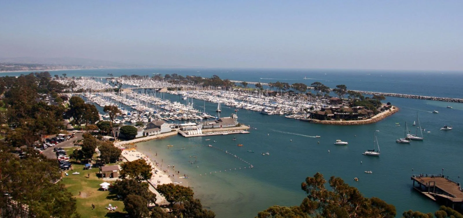 Dana Point Harbor viewed from Ken Sampson Overlook Park