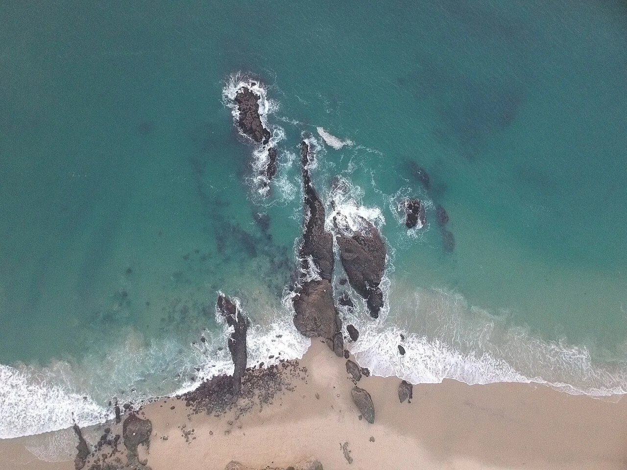 Aerial view of Laguna Beach coastline